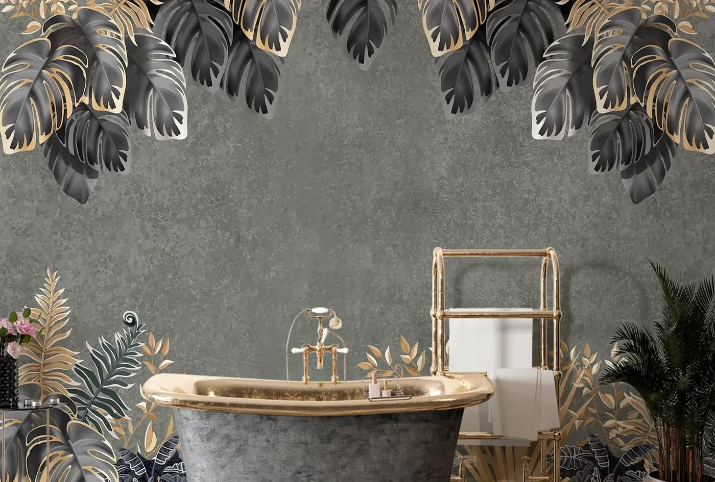 Papel de parede floral Brisa no Campo